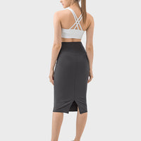 Slit Wrap Active Skirt