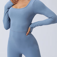 Twisted Backless Long Sleeve Jumpsuit