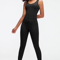 Crisscross Wide Strap Active Jumpsuit