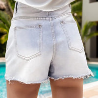 Raw Hem Denim Shorts