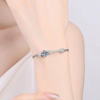 2 Carat Moissanite 925 Sterling Silver Bracelet