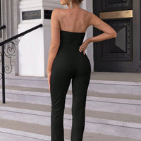 Sweetheart Neck Sleeveless Jumpsuit