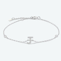 G To K Zircon 925 Sterling Silver Bracelet