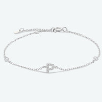 L To P Zircon 925 Sterling Silver Bracelet