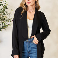 Heimish Full Size Open Front Long Sleeve Blazer