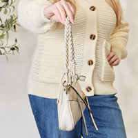 SHOMICO Braided Strap Shoulder Bag