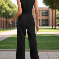 Sleeveless Jumpsuit with Pockets