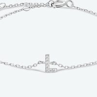 L To P Zircon 925 Sterling Silver Bracelet