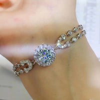 2 Carat Moissanite Double-Layered Bracelet