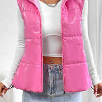 Zip Up Collared Vest