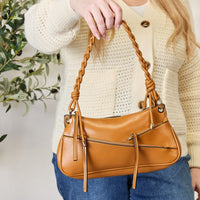 SHOMICO Braided Strap Shoulder Bag