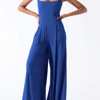 Square Neck Wide Strap Jumpsuit