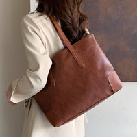 PU Leather Medium Tote Bag