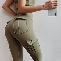 High Waist Active Pants with Pockets