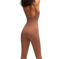 Crisscross Wide Strap Active Jumpsuit