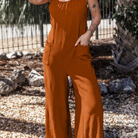 Scoop Neck Spaghetti Strap Jumpsuit