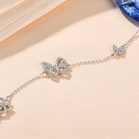 Moissanite Butterfly Shape Bracelet