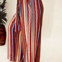 Printed Tied Wide Leg Pants