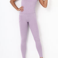 Crisscross Wide Strap Active Jumpsuit