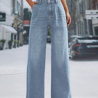 Wide Leg Jeans with Pockets