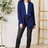 Heimish Full Size Statement Neck Open Front Blazer