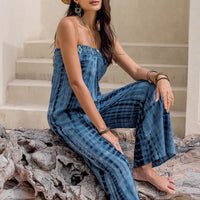 Tied Tube Wide Leg Jumpsuit