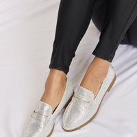 Forever Link Rhinestone Point Toe Loafers