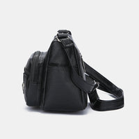 PU Leather Adjustable Strap Shoulder Bag