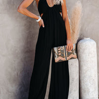 Halter Neck Wide Leg Jumpsuit