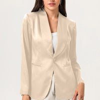 Long Sleeve Shawl Collar Blazer