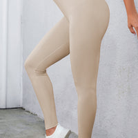 Crisscross Detail Wide Waistband Leggings