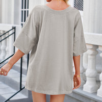 V-Neck Half Sleeve Top and Shorts Set