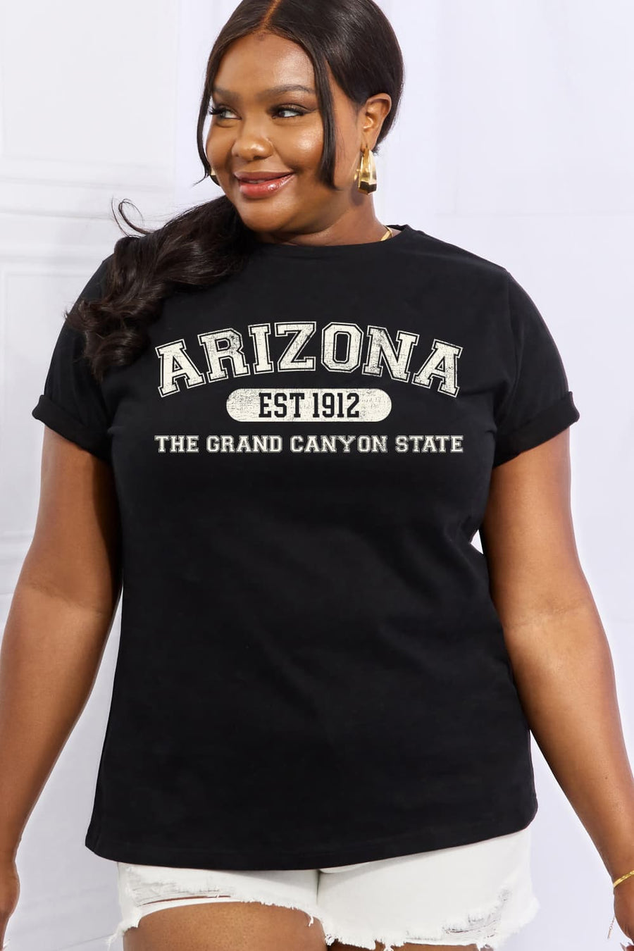 Simply Love Full Size ARIZONA EST 1912 THE GRAND CANYON STATE Graphic Cotton Tee