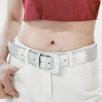 Glitter PU Leather Belt