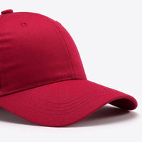 Plain Adjustable Cotton Baseball Cap