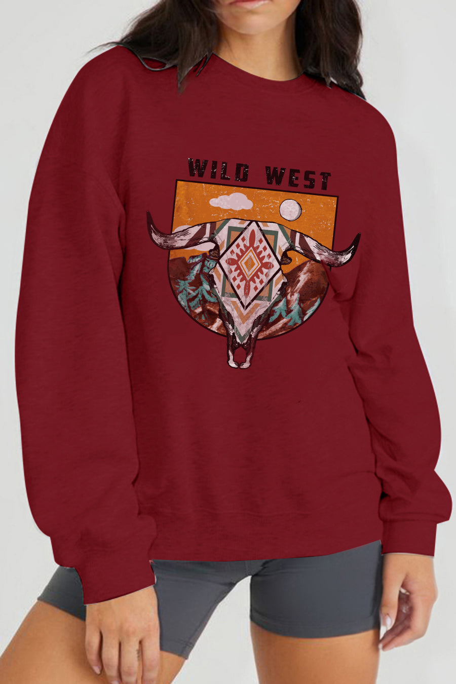 Simply Love Full Size WILD SOUL Graphic Sweatshirt