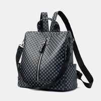 Printed PU Leather Backpack