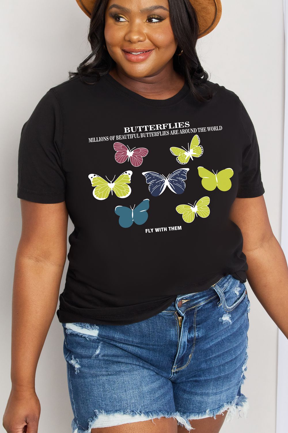 Simply Love Full Size Butterfly Graphic Cotton Tee