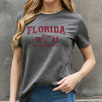 Simply Love Full Size FLORIDA 1845 Graphic Cotton Tee