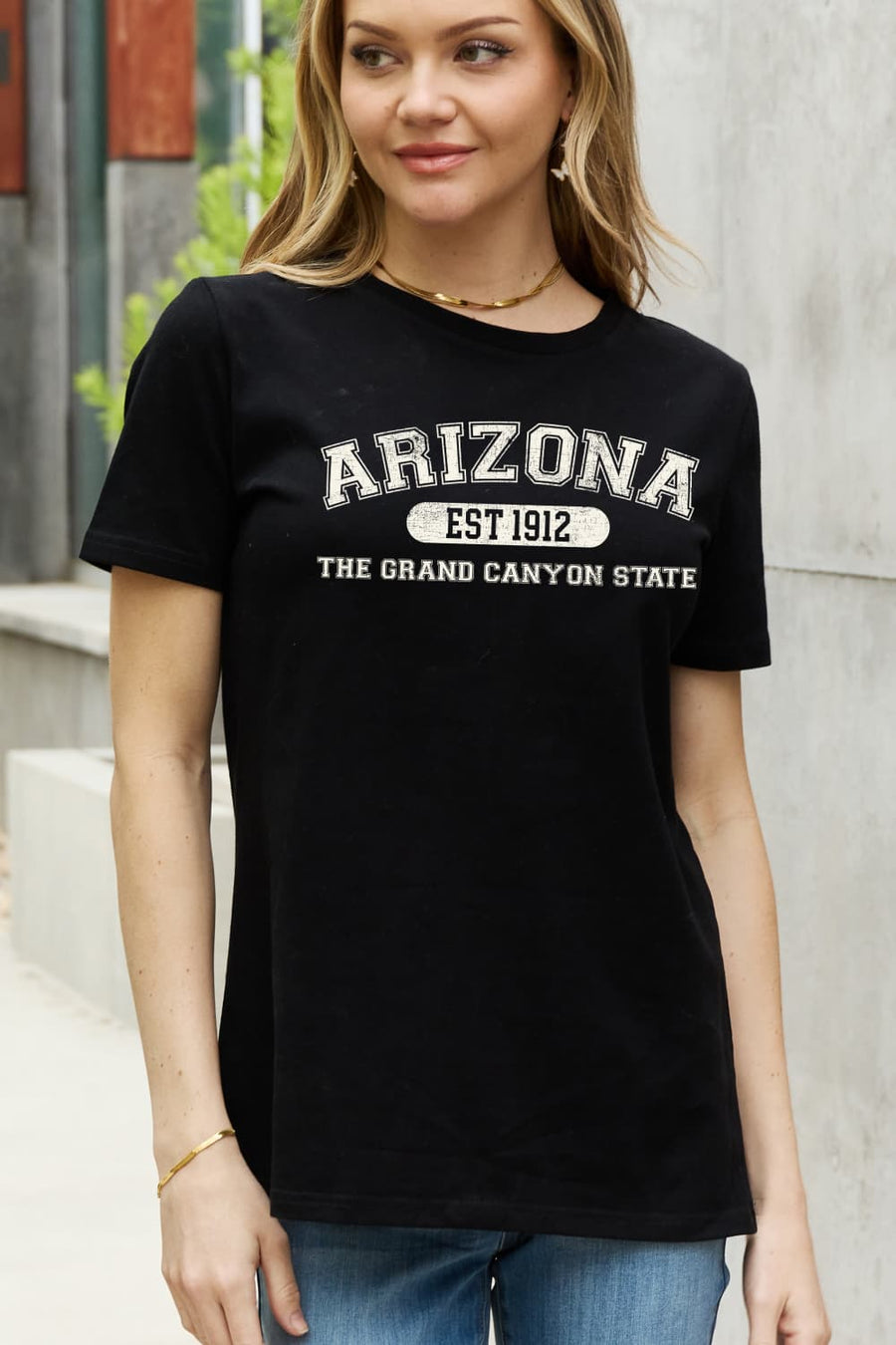 Simply Love Full Size ARIZONA EST 1912 THE GRAND CANYON STATE Graphic Cotton Tee