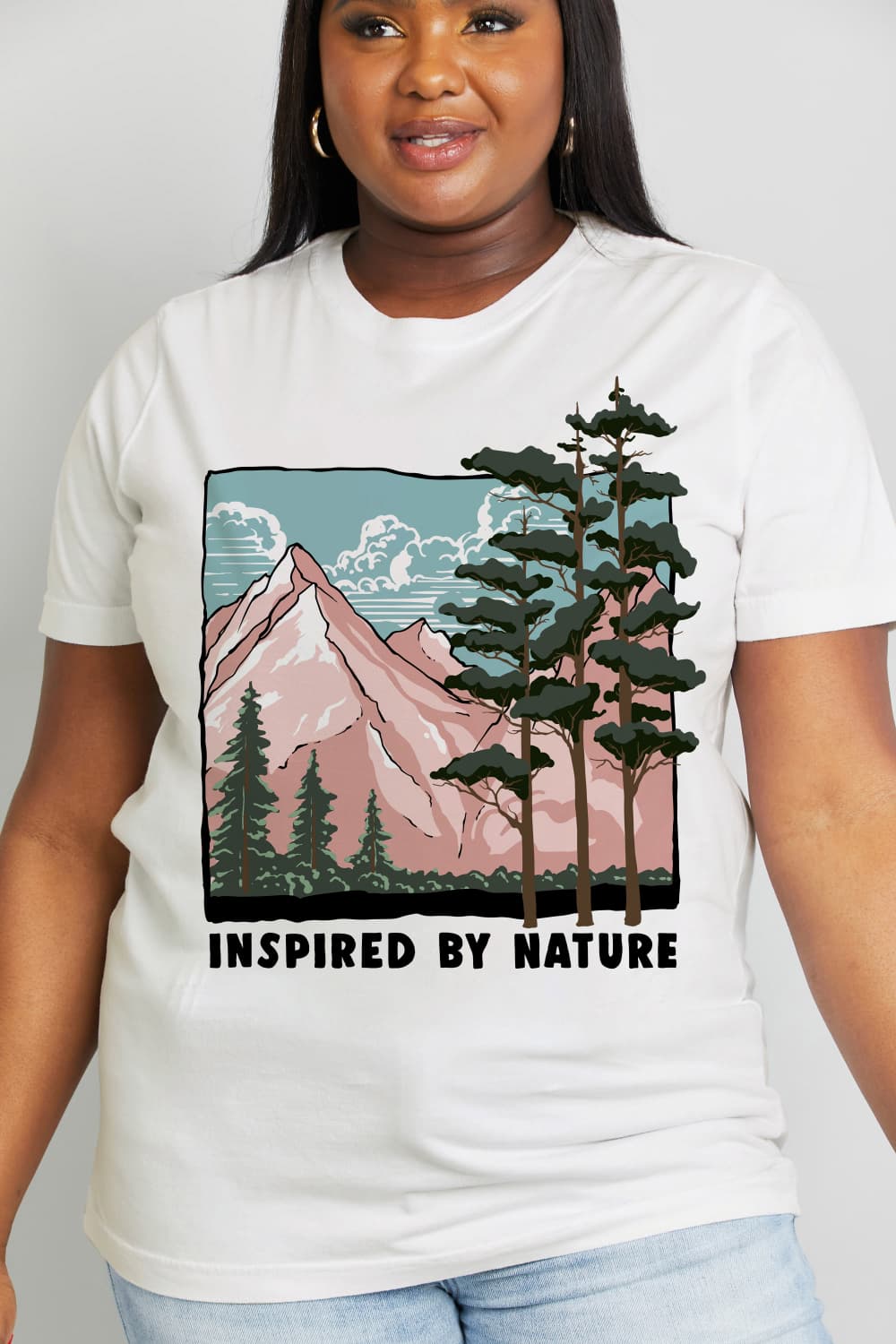 Simply Love Full Size INSPIRED BY  NATURE Graphic Cotton Tee