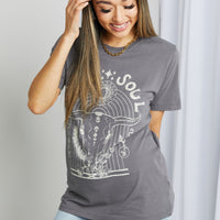 mineB Full Size WILD SOUL Graphic Tee