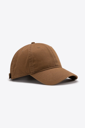 Plain Adjustable Cotton Baseball Cap