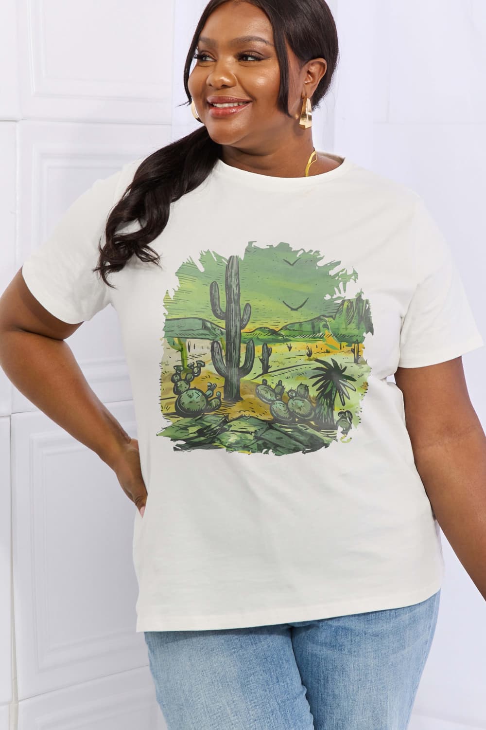 Simply Love Full Size Desert Graphic Cotton Tee