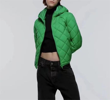 Hooded Quilted Padded Jacket