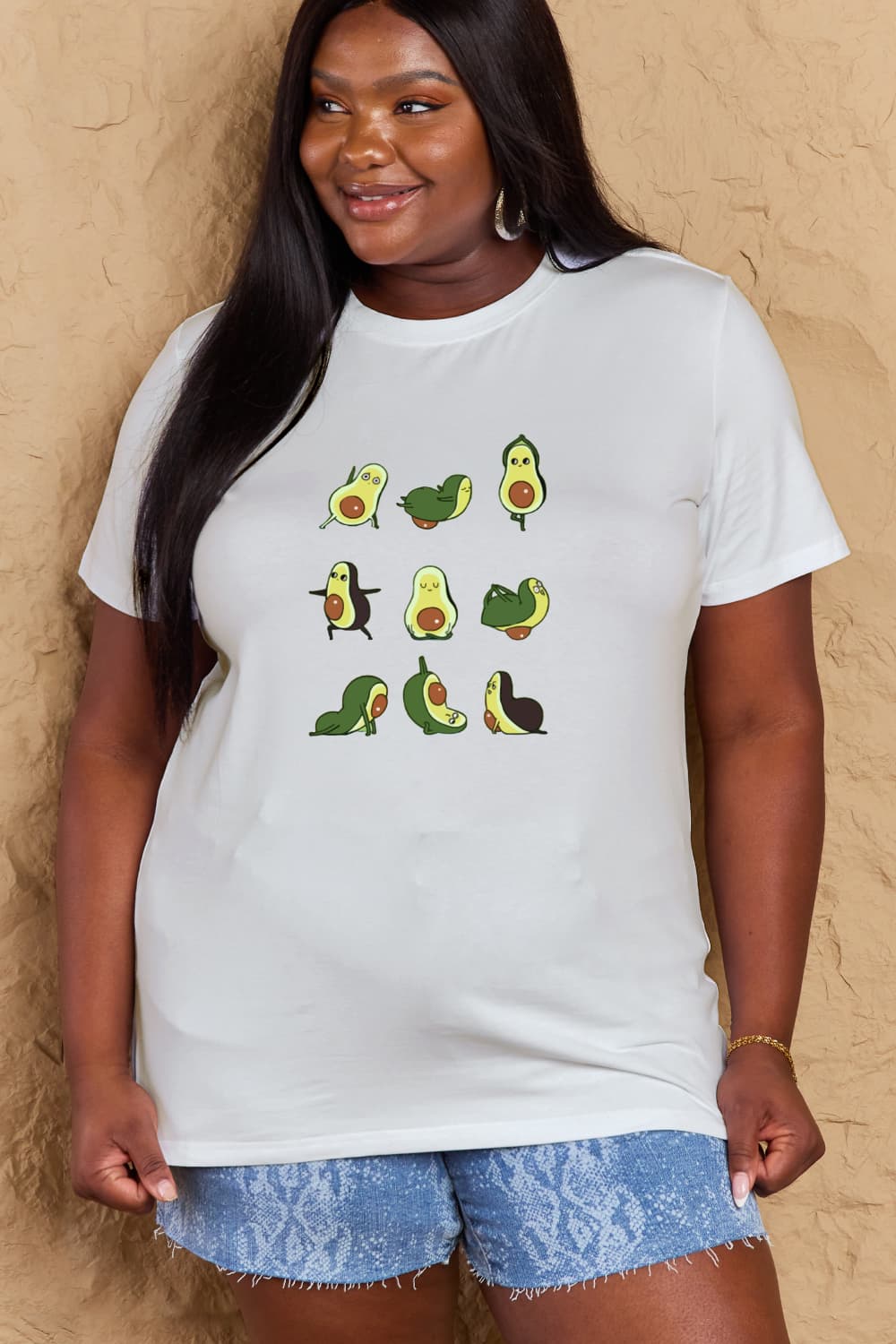 Simply Love Full Size Avocado Graphic Cotton T-Shirt