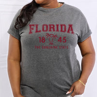 Simply Love Full Size FLORIDA 1845 Graphic Cotton Tee