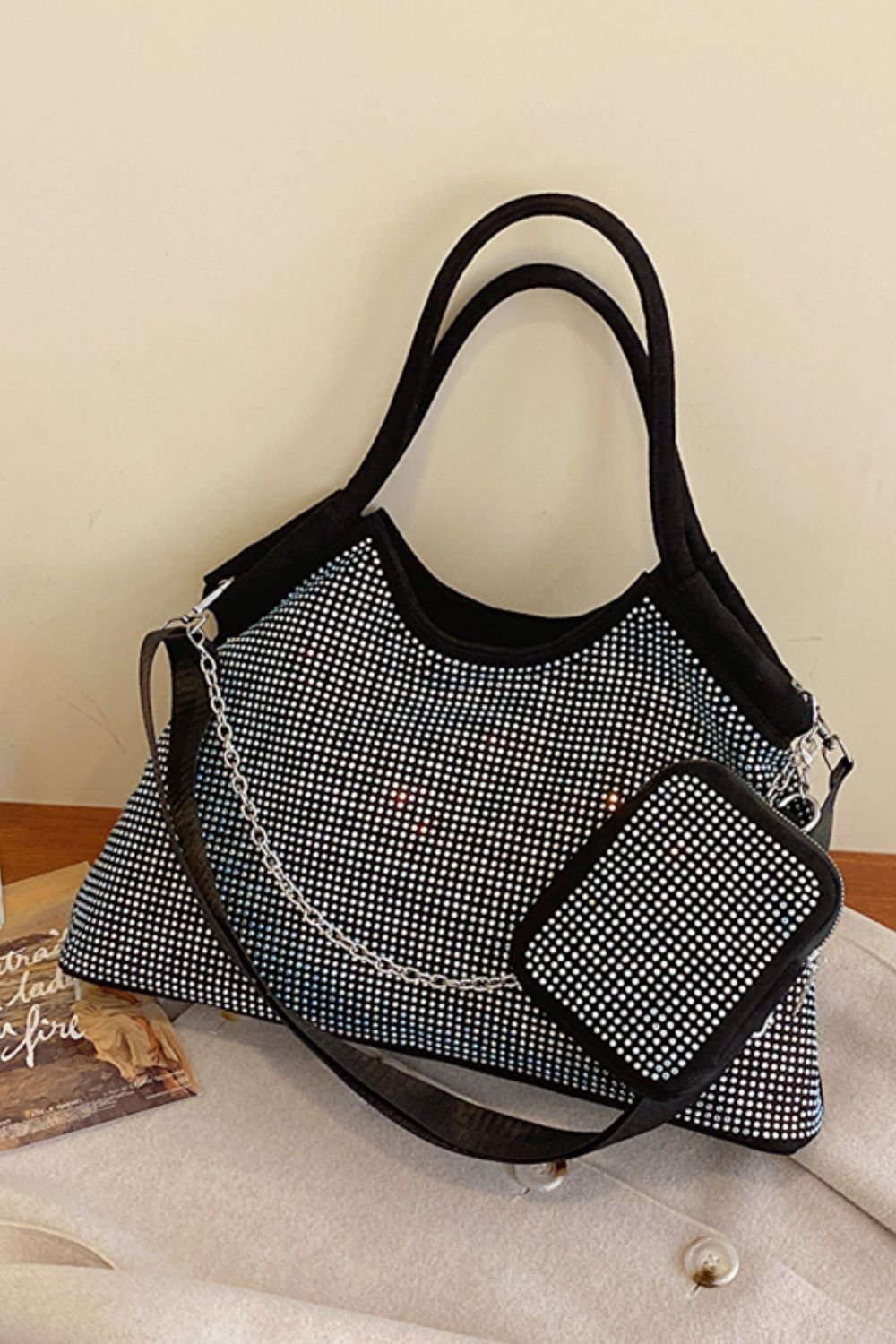 Glitter PVC Large Hand Bag