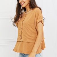 HEYSON Minimalist Button Down Top