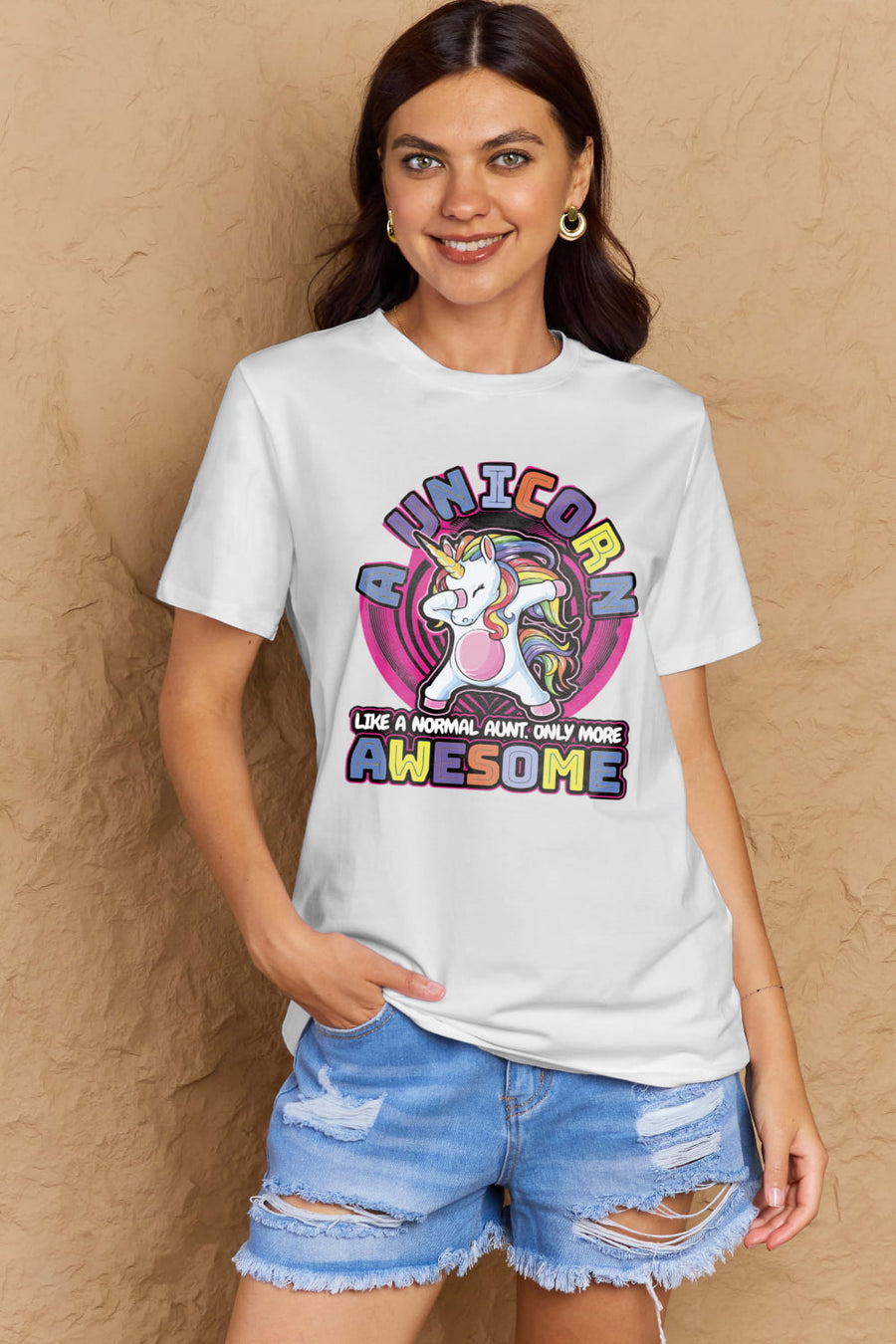 Simply Love Full Size Unicorn Graphic Cotton Tee